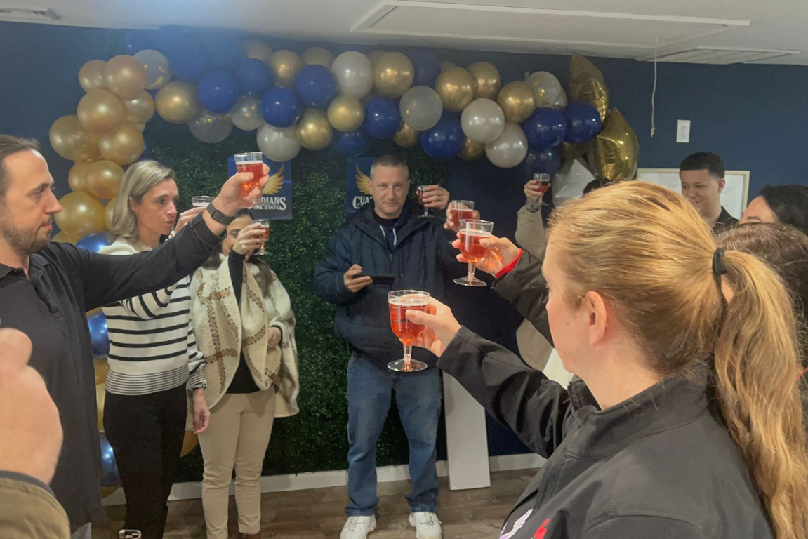 toast cheers good luck
